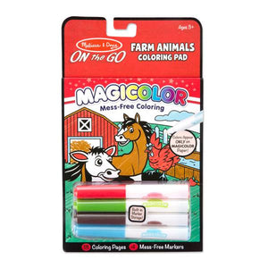 Melissa & Doug Magicolor On the Go Farm Animals Coloring Pad