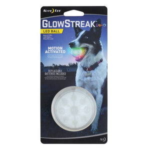Nite Ize GlowStreak LED Ball Dog Toy