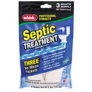Whink 3-Pack Septic Treatment Packets