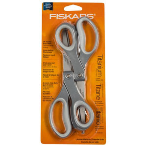 Fiskars 8" Performance Softgrip Titanium Scissor 2-Pack