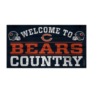 WinCraft NFL Chicago Bears "Welcome To Bears Country" Sign