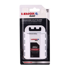 Lenox Gold Utility Blades With Dispenser - 50 Pack