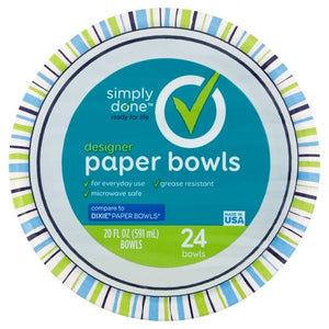 Simply Done Designer Paper Bowls