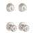Kwikset 242 Tylo Keyed Entry Knob and Single Cylinder Deadbolt Project Pack in Satin Nickel