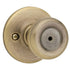 Kwikset Tylo Bed/Bath Knob in Antique Brass