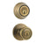 Kwikset 690 Tylo Keyed Entry Knob and Single Cylinder Deadbolt Combo Pack in Antique Brass