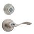 Kwikset 690 Balboa Keyed Entry Lever and Single Cylinder Deadbolt Combo Pack in Satin Nickel