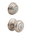 Kwikset 991 Juno Keyed Entry Knob and Single Cylinder Deadbolt Combo Pack featuring SmartKey in Satin Nicke