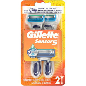 Gillette 2-Pack Sensor5 Disposable Razors