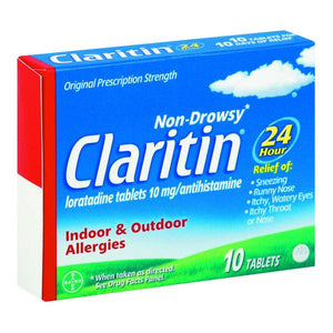 Claritin 10 Ct 24hr Allergy Tablets 10mg