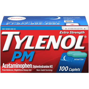 Tylenol 100-Count PM Extra Strength Caplets