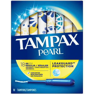Tampax 18-Count Pearl Regular Tampons