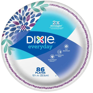 Dixie 86-Count Everyday 10" Disposable Plates
