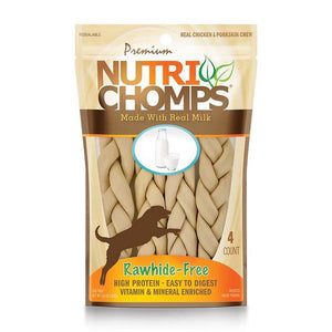 Nutri Chomps 4-Count Milk Dog Chews