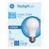 GE 4-Pack 8-Watt Daylight LED A19 Classic Shape Light Bulbs