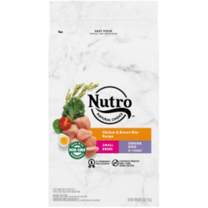 Nutro 5 lb Natural Choice Chicken & Brown Rice Small Breed Senior Dry Dog Food