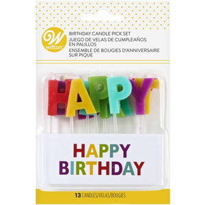Wilton 13-Count Happy Birthday Candle Pick Set