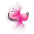 StrikeMaster 1/32 oz Glow Pink VMC Tungsten Fly Jig Ice Fishing Lure