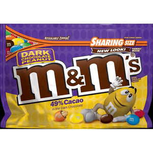 M&M's Dark Chocolate Peanut Candies