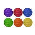 Multipet International 4" TPR Spiral Ball Float & Squeak Dog Toy Assortment