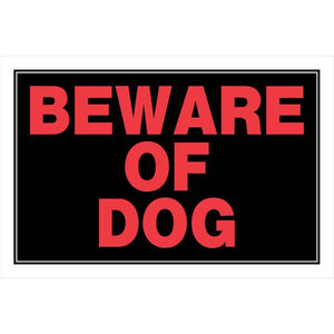 Hillman 8" x 12" Beware of Dog Sign