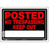 Hillman 10" x 14" Aluminum Posted Keep Out Sign