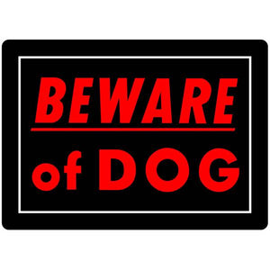 Hillman 10" x 14" Aluminum Beware of Dog Sign