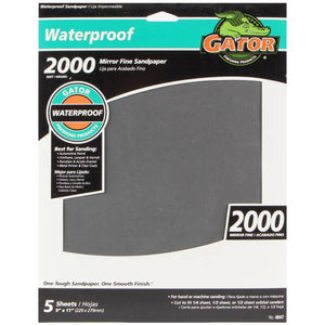 Gator Bulk Waterproof Mirror Fine 9x11 2000 Grit 5-Pack