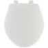 Mayfair White Round Plastic Whisper Close Toilet Seat