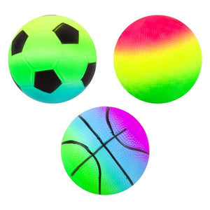 Ball Bounce and Sport 4" Neon Rainbow Sportz Ball Assortment