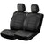 Masque 2-Piece Black Carbon Fiber Truck Seat Cover