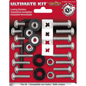 Cruiser Accessories Ultimate Kit Stainless Star Pin  License Plate Locking Fasteners