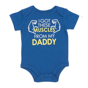 Baby Starters Infant Boy's I Got Muscles Bodysuit