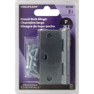 Hillman Zinc 3" Cupboard General Purpose Hinge