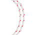 Baron Manufacturing 1/4"x50' Diamond Braid Poly Rope White/Red