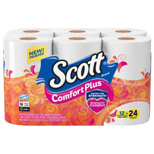 Scott 12-Count Comfort Plus Toilet Paper