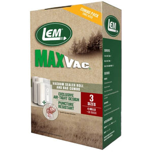 LEM Maxvac Vacuum Bags and Rolls Combo Pack