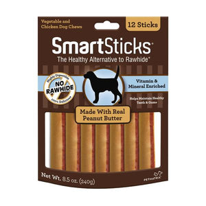 SmartBones 12-Pack Peanut Butter Smart Sticks Dog Chews