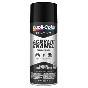 Dupli-Color Premium Acrylic Enamel Flat Black 12 oz