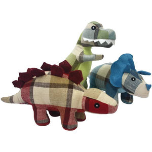 Multipet International Plaidosaurus Dog Toy Assortment
