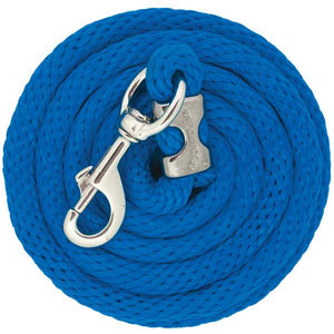 Weaver Leather 10' Chrome Brass Poly Lead Rope, Blue