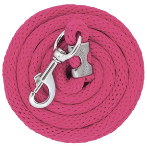 Weaver Leather 10' Chrome Brass Poly Lead Rope, Blush