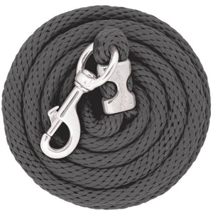 Weaver Leather 10' Chrome Brass Poly Lead Rope, Graphite