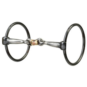 Weaver Leather Ring Snaffle Bit with 5" Sweet Iron Dogbone Mouth