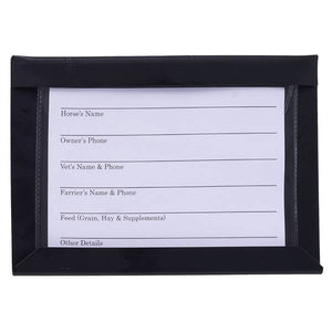 Tough-1 Stall Card Holder with Card