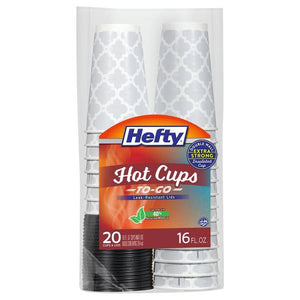 Hefty 20-Count 16 oz Hot Cups with Lids