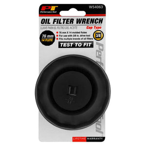 Performance Tool Oil Filter Wrench 76mm, 14FL