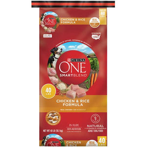 Purina One 40 lb Smartblend Chicken and Rice Dog Food