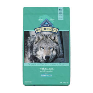 Blue Buffalo Wilderness 24 lb High Protein Natural Salmon Adult Large Breed Dry Dog Food