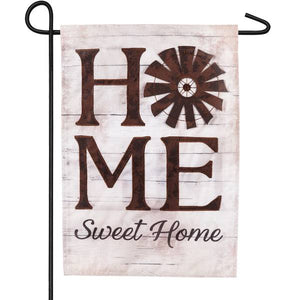 Evergreen Enterprises Windmill Home Sweet Home Garden Flag
